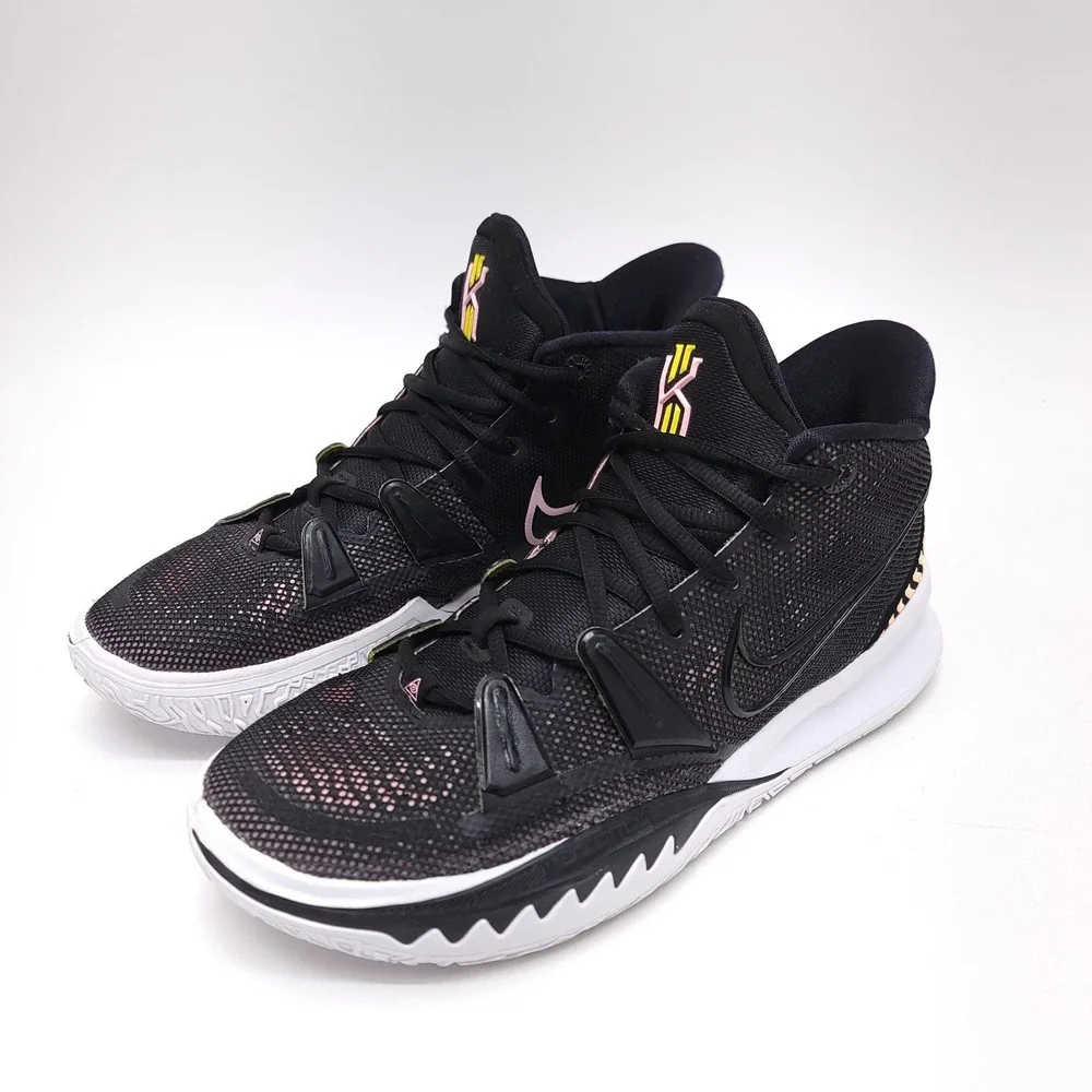 Nike Kyrie 7 Mens 11.5 Ripple Effect Black Arctic Punch Athletic Shoe CQ9326-005